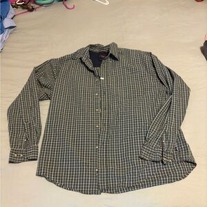 Wrangler Men's Casual Green Checkered Shirt